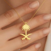 Saudi Emblem Necklace – Symbol of Pride