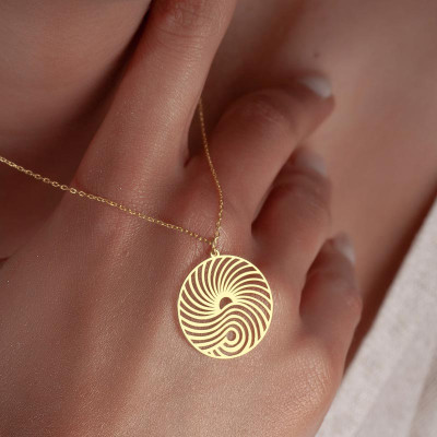 Sterling Silver Sun Rays Pendant Necklace - N3100