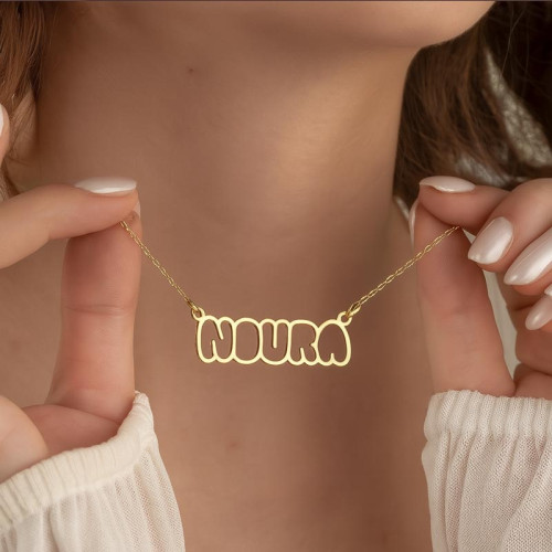 Personalized 925 Unique Name Necklace Silver Name - N1107