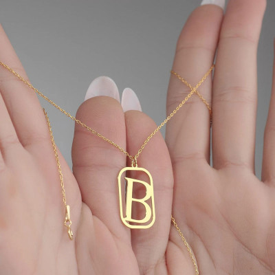 Silver Letter Necklace - N1103