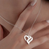 Intertwined Hearts Necklace - N1105