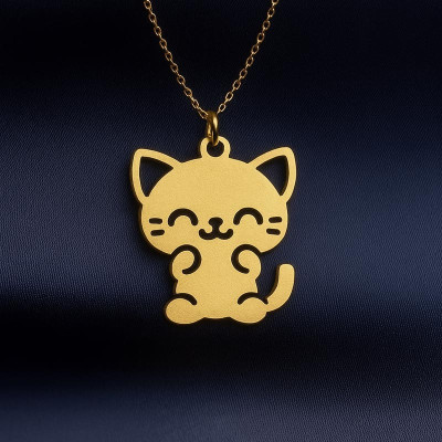 Cat Necklace – A Touch of Cuteness for Your Daughter’s Look - N5100