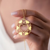 Silver Necklace with Harmonious Hearts Full of Love - N2100