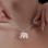 Silver Necklace with Elephant Design – A Symbol of Strength and Serenity - N4103