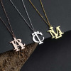 Silver Letter Necklace - N1104