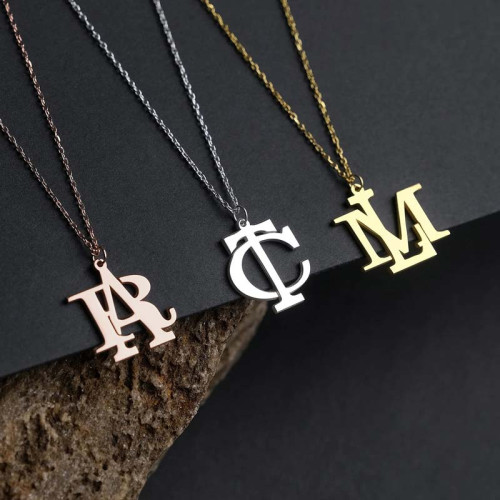 Silver Letter Necklace - N1104
