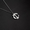 Silver Letter Necklace - N1104