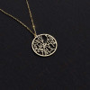 Custom City Map Necklace – Circular Design - N1100