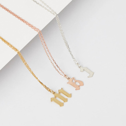 Initial Letter Necklace – A Stylish Expression of You - N1110
