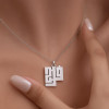 Monogram Necklace – Name Kufic Design - N1121