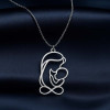 Mother and Child Silver Necklace - N2100