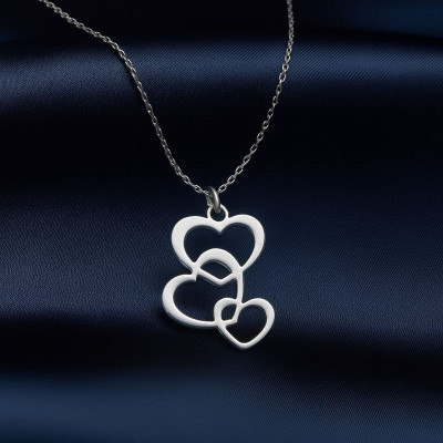 Triple Heart Necklace – Unbreakable Bonds of Love - N2100