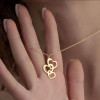Triple Heart Necklace – Unbreakable Bonds of Love - N2100