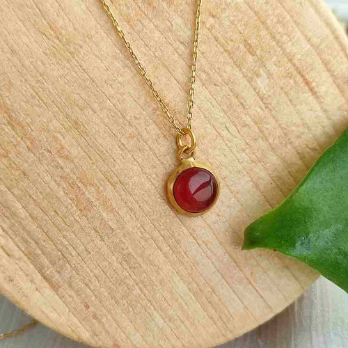 925 Silver Natural Agate Pendant