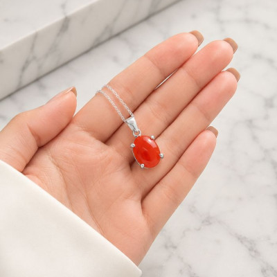 925 Silver Natural Agate Pendant