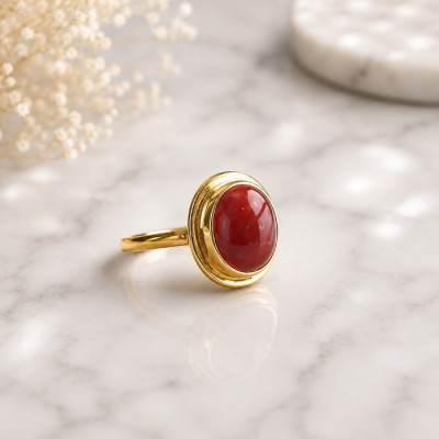 925 Silver Natural Yemeni Agate Ring
