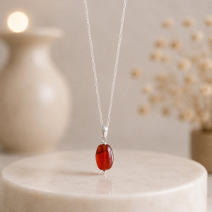 925 Silver Natural Agate Pendant