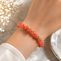 8mm Natural Yemeni Agate Bracelet