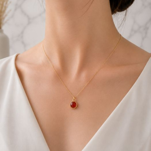 925 Silver Natural Agate Pendant