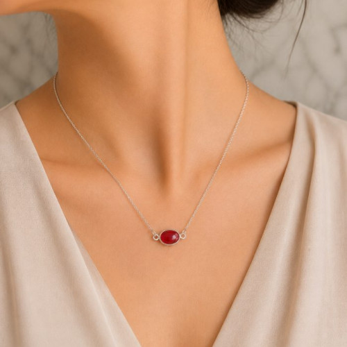 925 Silver Natural Agate Pendant