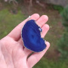 Blue Slice Agate Stone Pendant Blue Slice Agate Stone Pendant