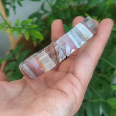 Natural Botswana Agate Bracelet - Special Cut