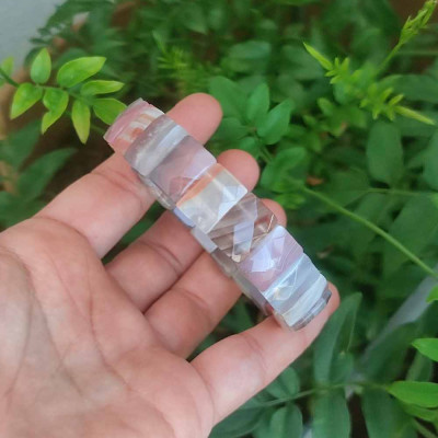 Natural Botswana Agate Bracelet - Special Cut