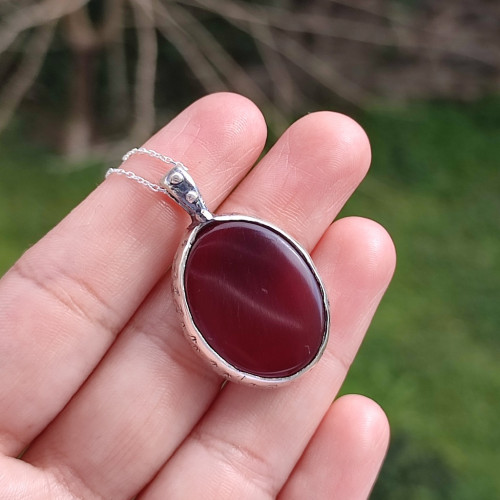 925 Silver Natural Yemeni Agate Pendant