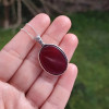 925 Silver Natural Yemeni Agate Pendant