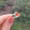 925 Silver Natural Yemeni Agate Ring