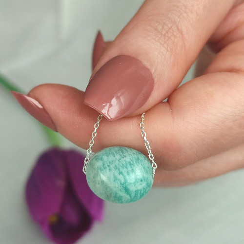 925 Sterling Silver Amazonite Stone Pendant 925 Sterling Silver Amazonite Stone Pendant
