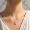 925 Sterling Silver Amazonite Stone Pendant