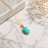 925 Sterling Silver Amazonite Stone Pendant