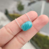 925 Sterling Silver Amazonite Stone Pendant
