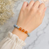 7mm Cat's eye & Amber Stone Bracelet