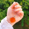 925 Silver Natural Baltic Amber Pendant - Heart of Love 925 Silver Natural Baltic Amber Pendant - Heart of Love