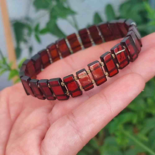 Natural Baltic Amber Bracelet - Special Cut Natural Baltic Amber Bracelet - Special Cut