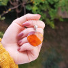 925 Silver Natural Baltic Amber Pendant - Heart of Love 925 Silver Natural Baltic Amber Pendant - Heart of Love