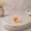 925 Silver Natural Baltic Amber Pendant -  Heart of Love