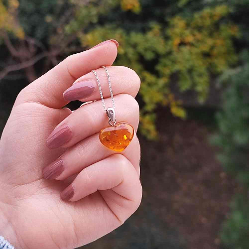 925 Silver Natural Baltic Amber Pendant 925 Silver Natural Baltic Amber Pendant