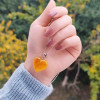 925 Silver Natural Baltic Amber Pendant - Heart of Love 925 Silver Natural Baltic Amber Pendant - Heart of Love
