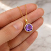 925 Silver Natural Amethyst Pendant