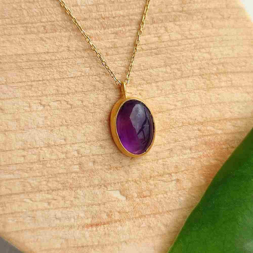 925 Silver Natural Amethyst Pendant 925 Silver Natural Amethyst Pendant
