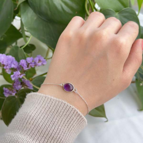 Natural Amethyst Bracelet