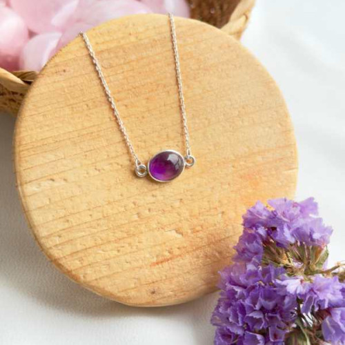 925 Silver Natural Amethyst Pendant 925 Silver Natural Amethyst Pendant