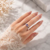 925 Silver Natural Amethyst Stone Ring