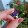 925 Silver Natural Amethyst Stone Ring 925 Silver Natural Amethyst Stone Ring