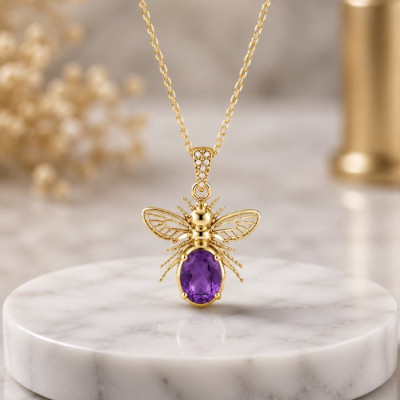 925 Silver Natural Amethyst Pendant