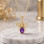 925 Silver Natural Amethyst Pendant