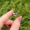 925 Silver Natural Amethyst Stone Ring